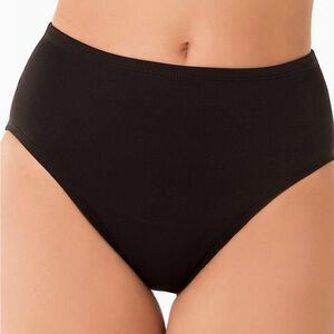 Miraclesuit Basic Pant Swim Bottom High Waisted Black Sz 16 Slimming Stretch